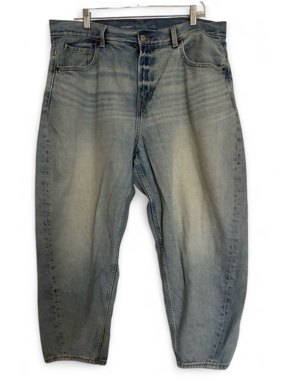Old Navy Light Wash High Rise Relaxed Ballon Relaxed Fit Jeans Sz 18